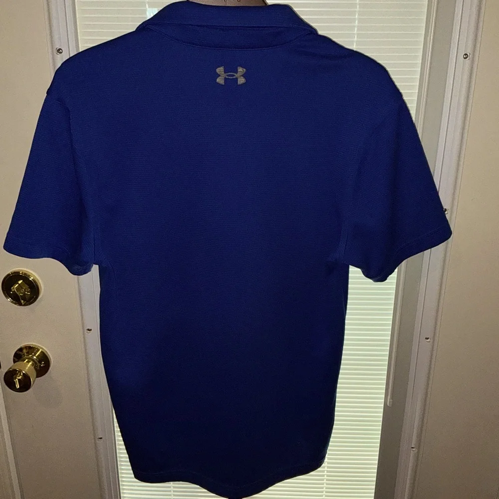 Under Armour Men’s Polo Shirt Cobalt Blue Size S - Picture 7 of 11